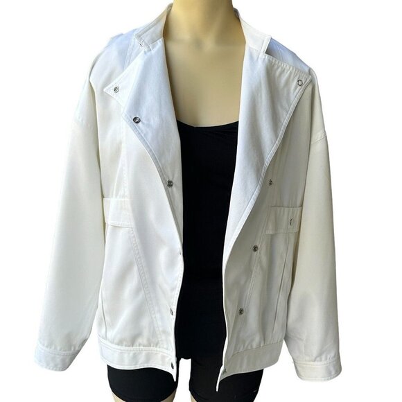 Paul Stanley Jacket Double Breasted Ivory Y2K Vintage Women's Size 14 - Picture 5 of 10